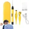 612zynukudL._AC_SL1500_ Electric Ear Plugs, Ear Wax Removal for Children with Lighting Mode - Ear Scoop Reusable Safety Cleaner for Family, Children, Teenagers, Adults