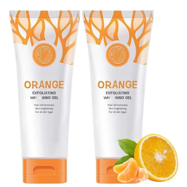 Natural Orange Exfoliating Gel Scrub for Face and Body