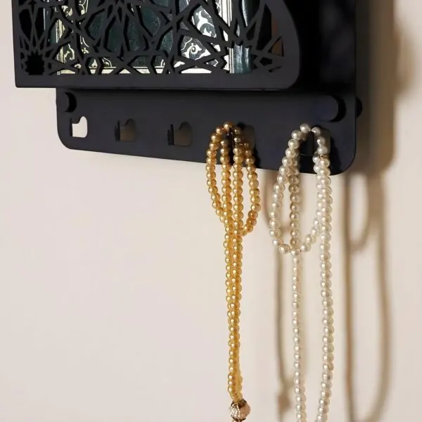 Quran Box With Tasbih Hanger Premium Black