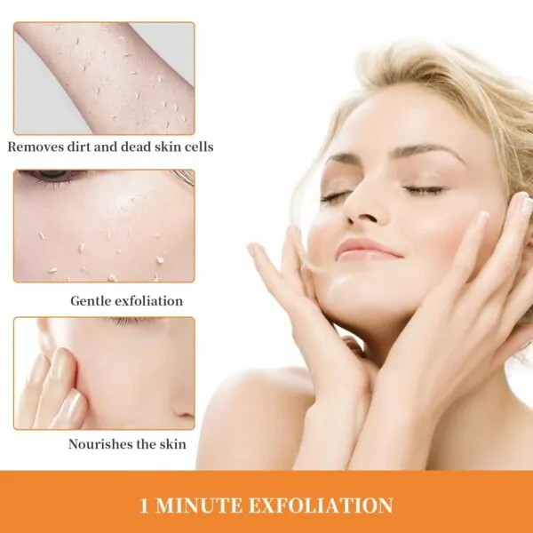 Natural Orange Exfoliating Gel Scrub for Face and Body