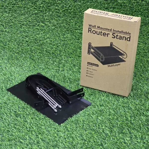 Multi-Layer Wall Mounted Router Stand Black