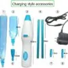 Spin duster hand-held electronic cleaning brush dust remover