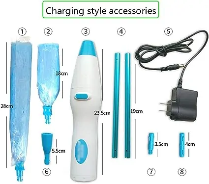 Spin duster hand-held electronic cleaning brush dust remover