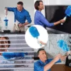 Spin duster hand-held electronic cleaning brush dust remover