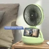 DP 7637 Rechargeable Mini Fan – 8000mAh Portable USB Fan for Outdoor & Indoor Use