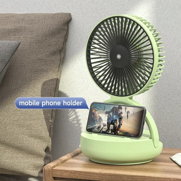 DP 7637 Rechargeable Mini Fan – 8000mAh Portable USB Fan for Outdoor & Indoor Use