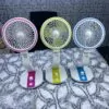 Led Light With Air Cooling Rechargeable Folding Fan