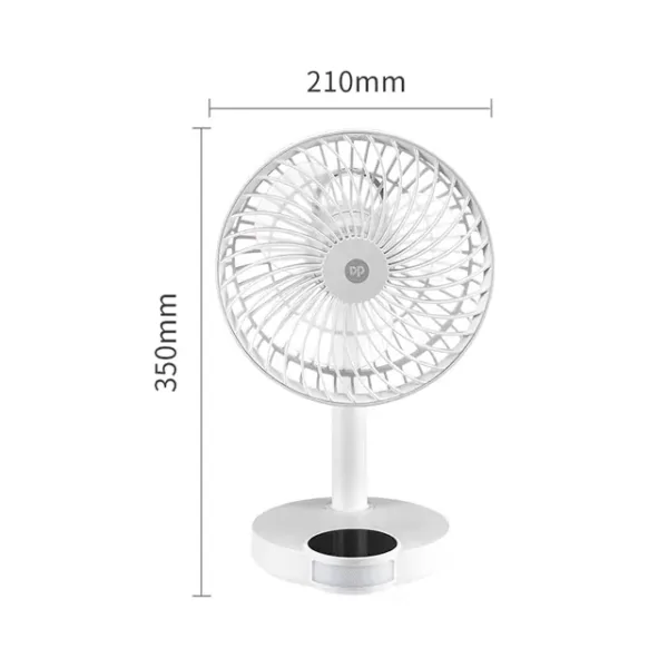 DP 7626 Rechargeable Mini Fan – 4000mAh Portable USB Fan