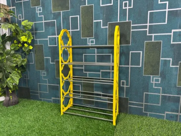5 Layer Shoe Rack Plastic and Aluminum Metal