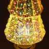 3D Firework Led Decorative Light Bulb Christmas Tree Shape