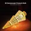 3D Firework Led Decorative Light Bulb Christmas Tree Shape
