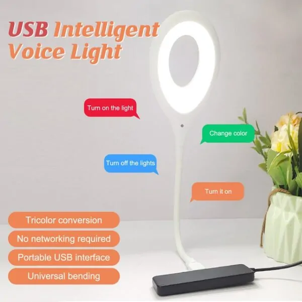 Smart voice control light