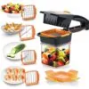 5 in 1 Nicer Dicer Quick Stainless Steel Cutter Fruit Vegetable Chopper 5 in 1 Nicer Dicer Quick Stainless Steel Cutter Fruit Vegetable Chopper
