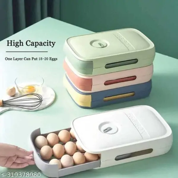 Automatic Rolling Stackable Egg Holder Storage Drawer Box Automatic Rolling Stackable Egg Holder Storage Drawer Box