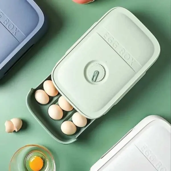 Automatic Rolling Stackable Egg Holder Storage Drawer Box Automatic Rolling Stackable Egg Holder Storage Drawer Box