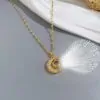 Moon Locket Necklace – I Love You in 100 Languages