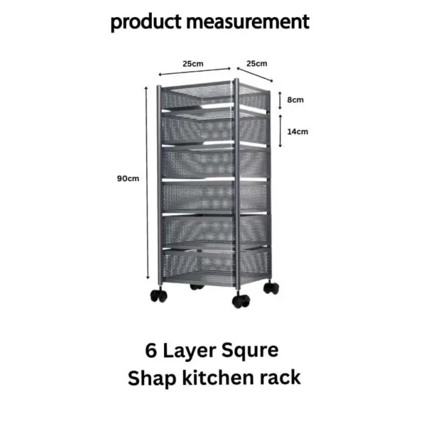 6-layer-squre-shape-kitchen-Rack-11 6 Layer Square Shape Kitchen Rack