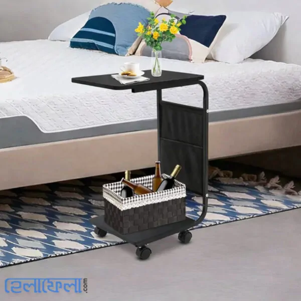 Moveable Side Table Black Color (Premium Quality)