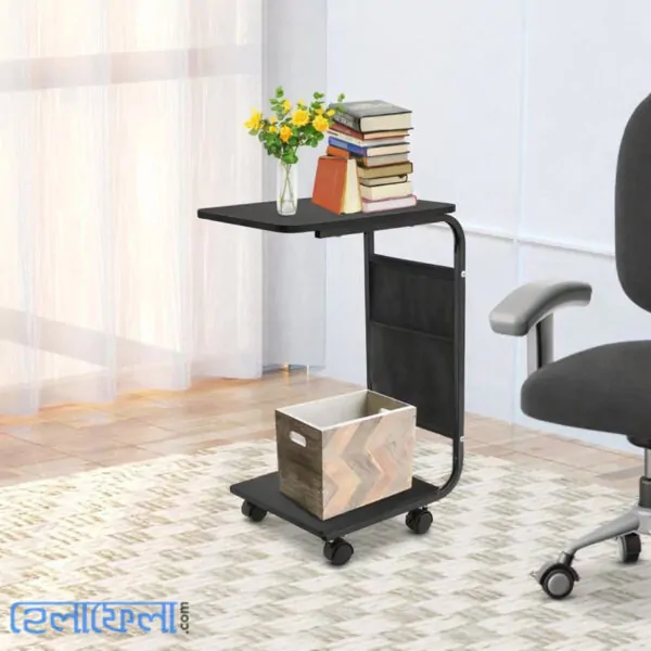 Moveable Side Table Black Color (Premium Quality)