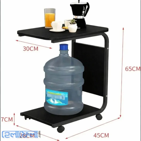 Moveable Side Table Black Color (Premium Quality)