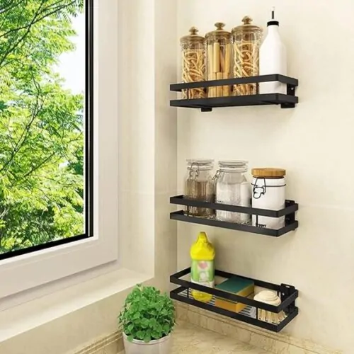 Wall Decor Multipurpose Iron Spice Rack (1 Pc.)