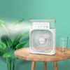 Portable 5 in 1 Air Cooling Fan with Ice Tray, Timing Evaporator Air Cooling Fan with 7 Colors, 5 Sprays, 3 Speeds