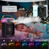 Portable 5 in 1 Air Cooling Fan with Ice Tray, Timing Evaporator Air Cooling Fan with 7 Colors, 5 Sprays, 3 Speeds