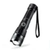 Rechargeable Zoom LED Flashlight USB with battery
