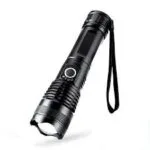 Rechargeable Zoom LED Flashlight USB with battery