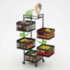 4 Layer Square Shape Kitchen Rack