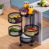 4 Layer Round Shape Kitchen Rack