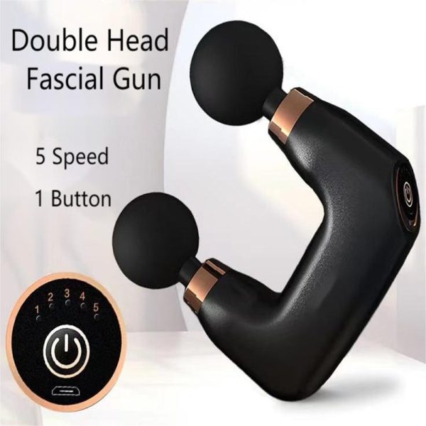 Deep Tissue Therapy Mini Massager Double Head Fascia Gun