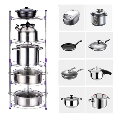 Super Pot Stand 5 Layer Kitchen Pot Organizer